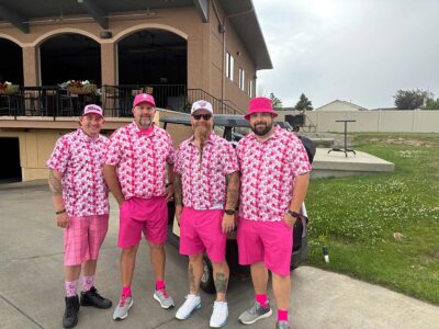 Group of golfers at the Lake Hills Golf Course